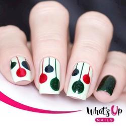 Festive Globes Stencils Whats Up Nails