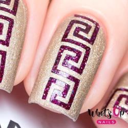Greek Stencils Whats Up Nails
