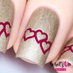 Heart Chain Stencils Whats Up Nails