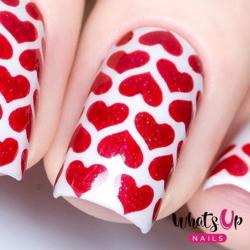 Heart Lines Stencils Whats Up Nails