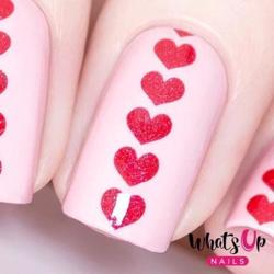 Heart Stack Stencils Whats Up Nails