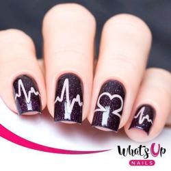 Heartbeat Stencils Whats Up Nails