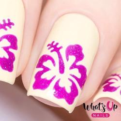 Hibiscus Stencils Whats Up Nails
