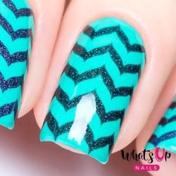 Marbled Zig Zag Stencils Whats Up Nails