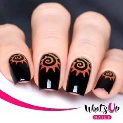 Tribal Sun Stencils Whats Up Nails