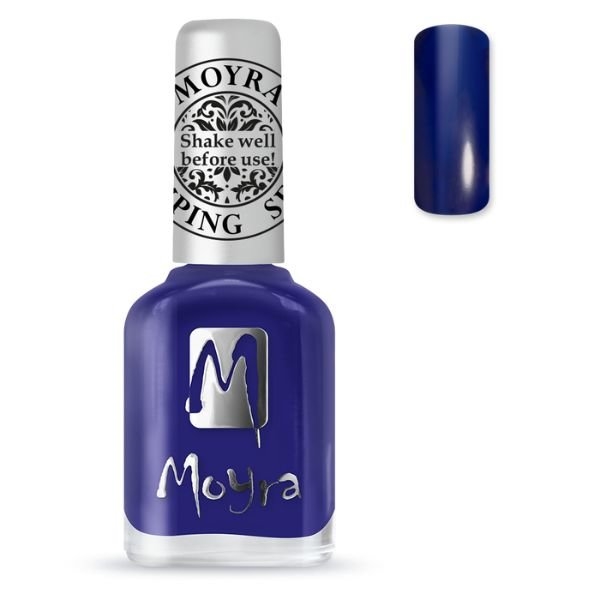 Se SP05 Blå Moyra Stamping nail polish hos Nicehands.dk
