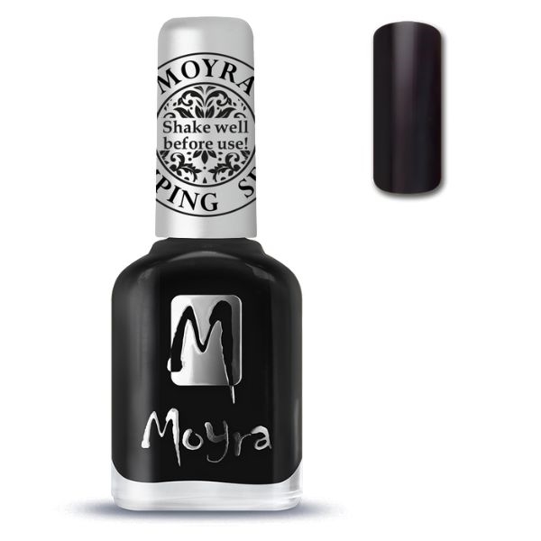 Billede af SP06 Sort Moyra Stamping nail polish