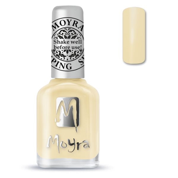 Se SP17 Vanilje farvet Moyra Stamping nail polish hos Nicehands.dk