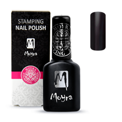Sort Smart Polish, Langsom tørrende stamping neglelak, SPS01, Moyra