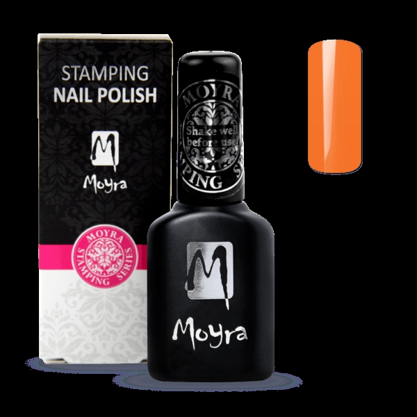 Orange Smart Polish, Langsom tørrende stamping neglelak, SPS07, Moyra