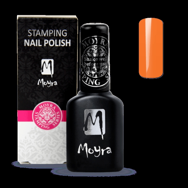 Billede af Orange Smart Polish, Langsom tørrende stamping neglelak, Moyra (u)