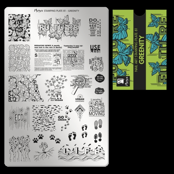 Billede af Greenity, NO. 81, Moyra Stamping Plade