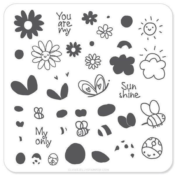 SunShine (CJS-35) - Stampingplade, Clear Jelly Stamper