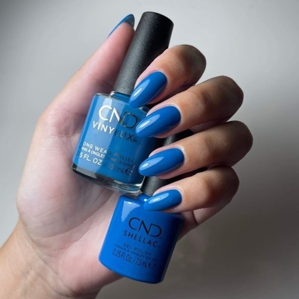 Se 451 What's Old Is Blue Again, Upcycle Chic, CND Vinylux hos Nicehands.dk