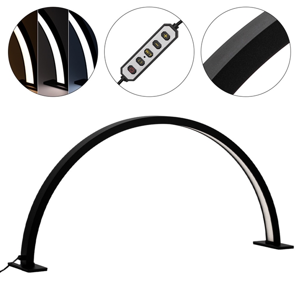 Moon Lampe, sort LED Bordlampe 35 W, Hvid, Skarpt Lys, GNB