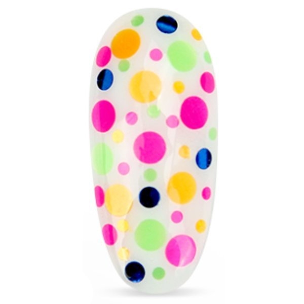 Confetti nail art