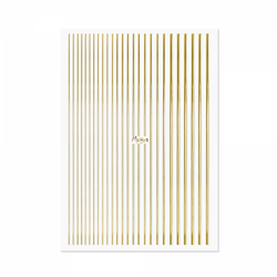 Moyra Nail Art Strips, Gold, No. 01, Moyra