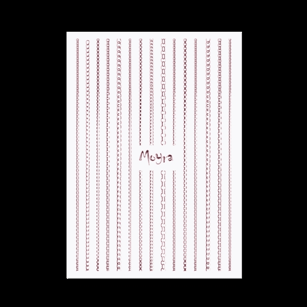 Billede af Moyra Nail Art Strips - Chain, Rose Gold No. 03, Moyra