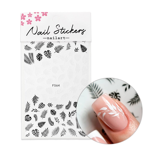 Tropiske blade klistermærker, F564, GNB