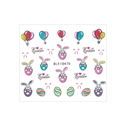 Påske klistermærker med glimmer, selvklæbende og ultratynde, 1047D, GNB