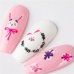 Påske klistermærker med glimmer, selvklæbende og ultratynde, 1096D, GNB