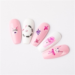 Påske klistermærker med glimmer, selvklæbende og ultratynde, 1096D, GNB