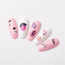 Påske klistermærker med glimmer, selvklæbende og ultratynde, 1103D, GNB