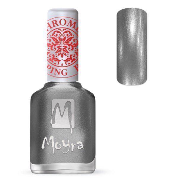 Chrome Sølv Stamping neglelak, Moyra