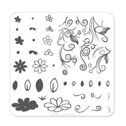 Floral Swirl #2 (CjS-14) - Stampingplade