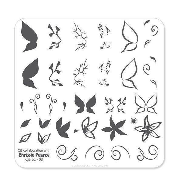 Chrissie Pearce\'s Butterfly (CjSLC-03) - Stampingplade