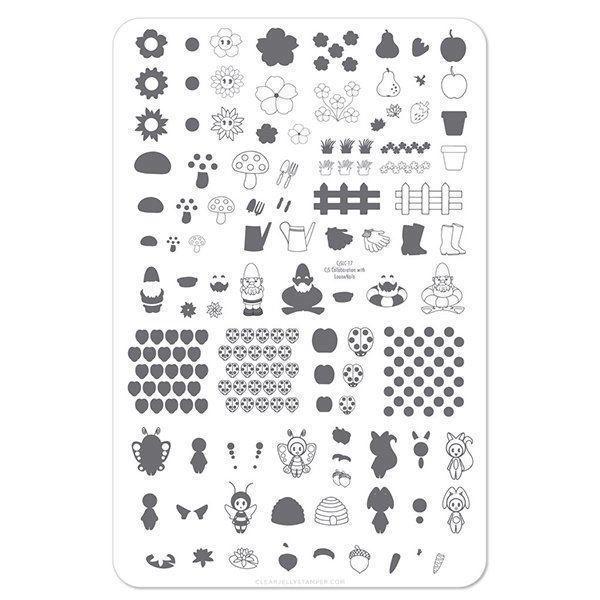Gnome Place Like Home - (CjS LC-17) Stampingplade, Clear Jelly Stamper