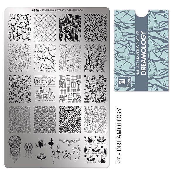 Se Dreamology Stamping Plade NO. 27, Moyra hos Nicehands.dk