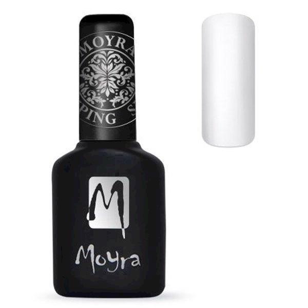 12: Hvid Foil Polish til Stamping, Moyra