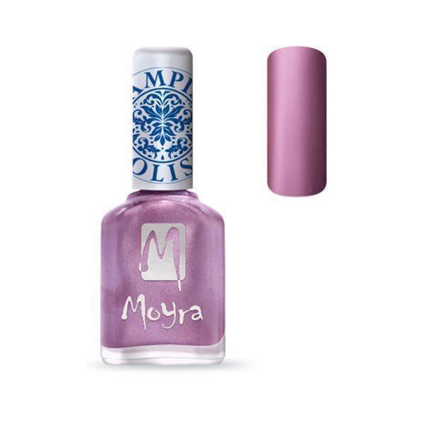 Metallisk lyserød Moyra Stamping nail polish
