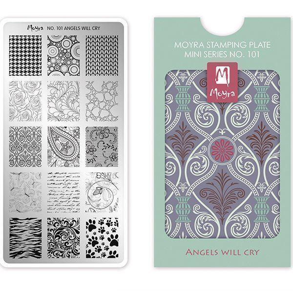 Billede af Angels will cry MINI Stamping Plade NO. 101, Moyra