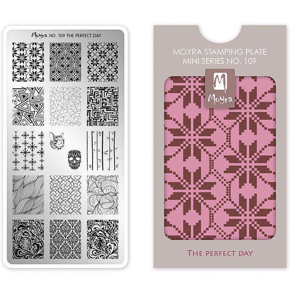 Billede af The perfect day MINI Stamping Plade NO. 109, Moyra