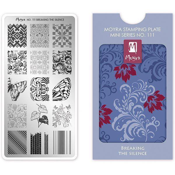 Billede af Breaking the silence MINI Stamping Plade NO. 111, Moyra