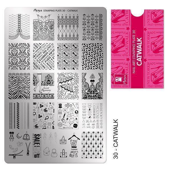 Billede af Catwalk Stamping Plade NO. 30, Moyra