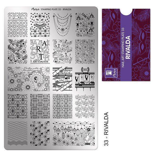 Billede af Rivalda Stamping Plade NO. 33, Moyra