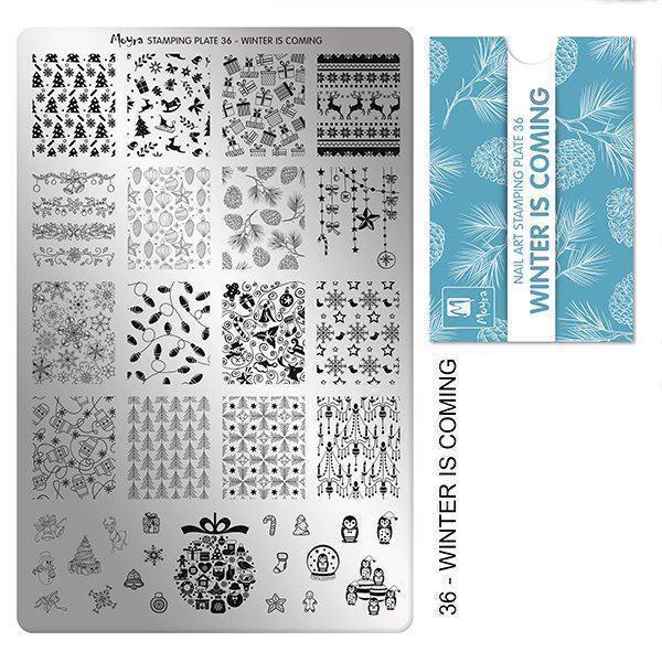 Billede af Winter is coming Stamping Plade NO. 36, Moyra