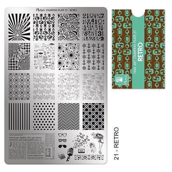 Se Retro Stamping Plade NO. 21, Moyra hos Nicehands.dk