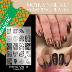 Stamping Plate NO. 04 Animalistic Moyra