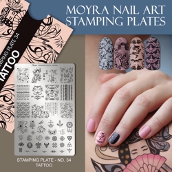 Tattoo Stamping Plate NO. 34 Moyra