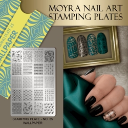 Wallpaper Stamping Plate NO. 35, Moyra