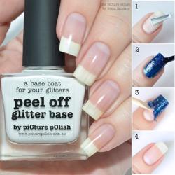 PEEL OFF GLITTER BASE Top/Base Picture Polish