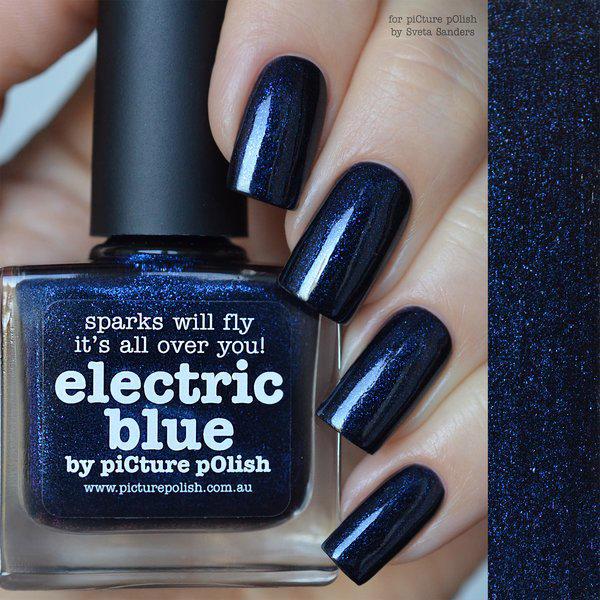 ELECTRIC BLUE Picture Polish