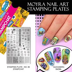 Stamp Chat, NO. 86, Moyra Stamping Plade