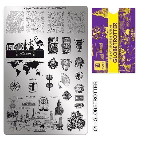 Stamping Plate NO. 01 Globetrotter Moyra