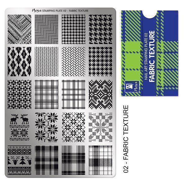 Se Fabric Texture Stamping Plade NO. 02, Moyra hos Nicehands.dk