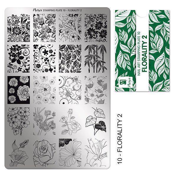 Billede af Florality 2 Stamping Plade NO. 10, Moyra